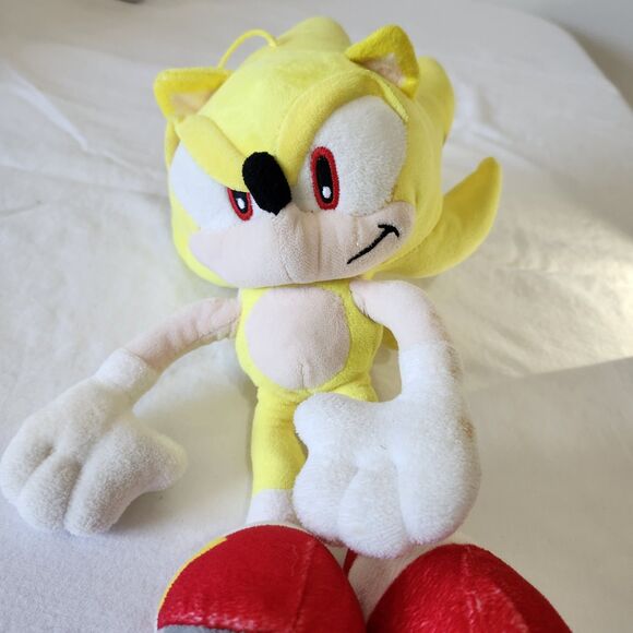 Sonic The Hedgehog Super Sonic Plush 12” Yellow Jakks Pacific 2023 Toy Collect - Picture 7 of 8